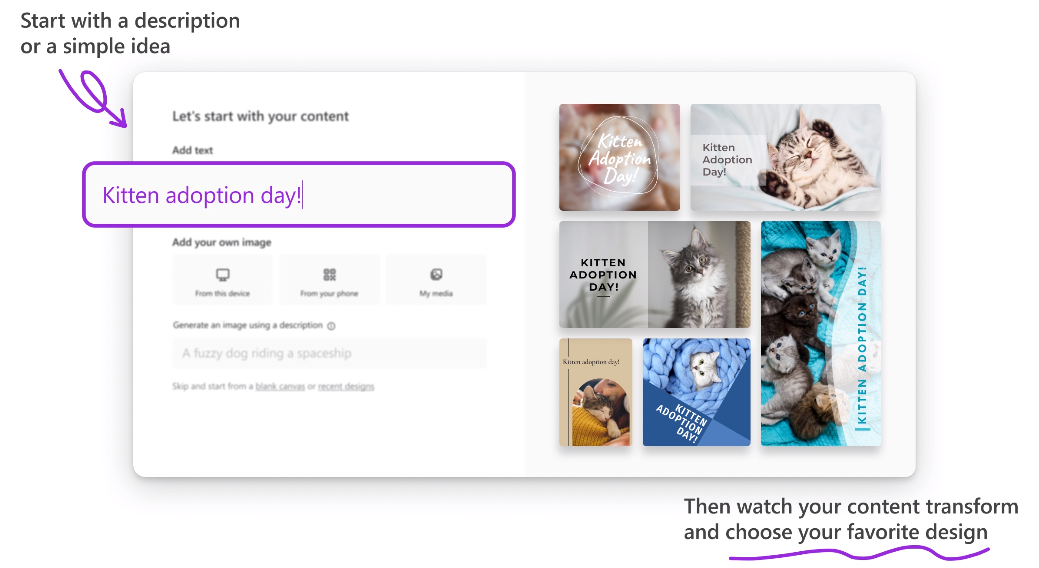 자동 디자인 생성으로 디자이너를 윈한 AI Tool | Microsoft Desinger 대기자 리스트 등록하기 1 ywAAAAAAQABAAACAUwAOw==