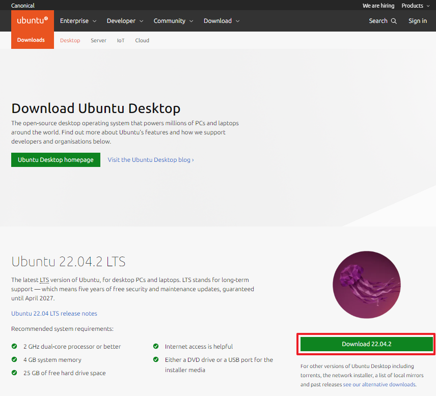 ubuntu desktop download