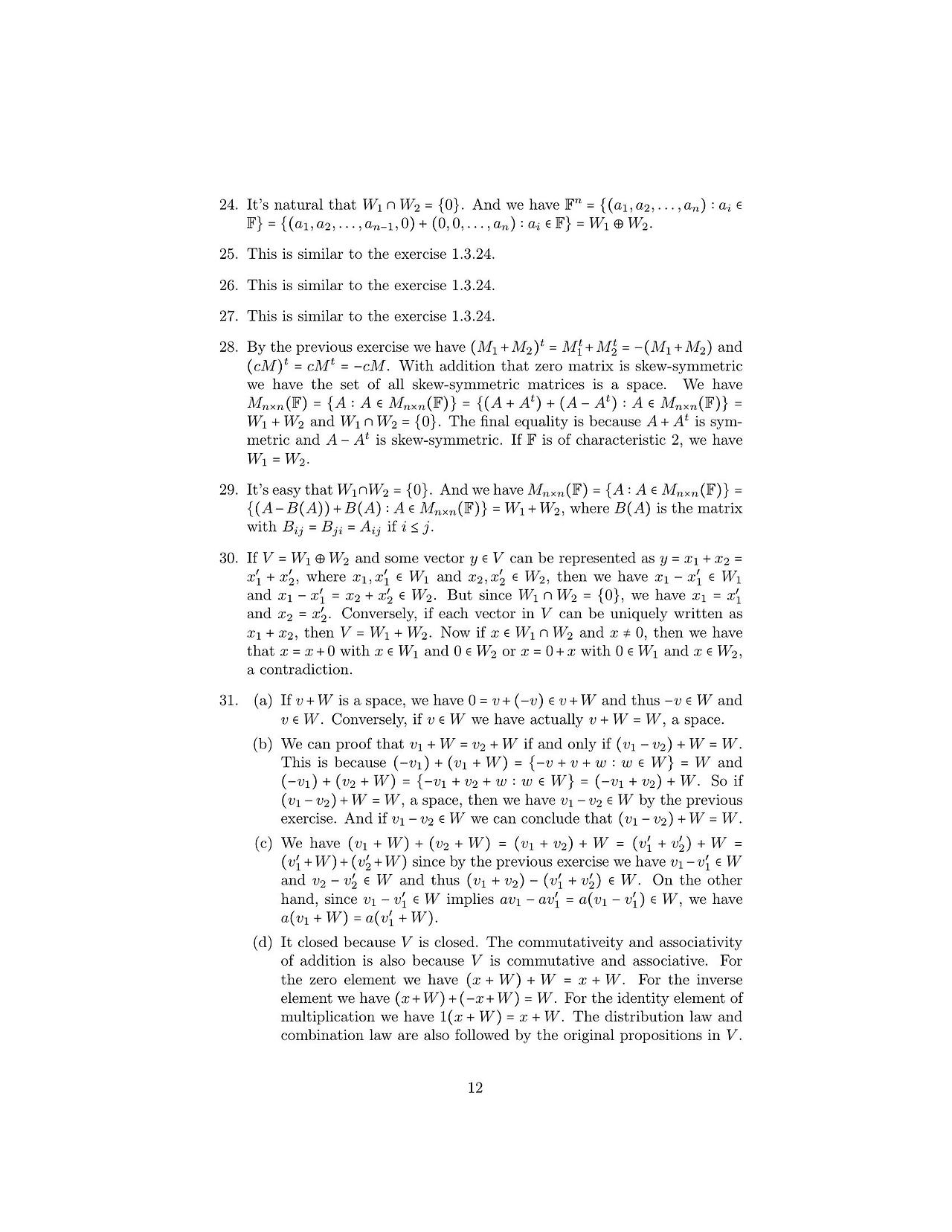 Solutions to linear algebra stephen h friedberg fourth edition