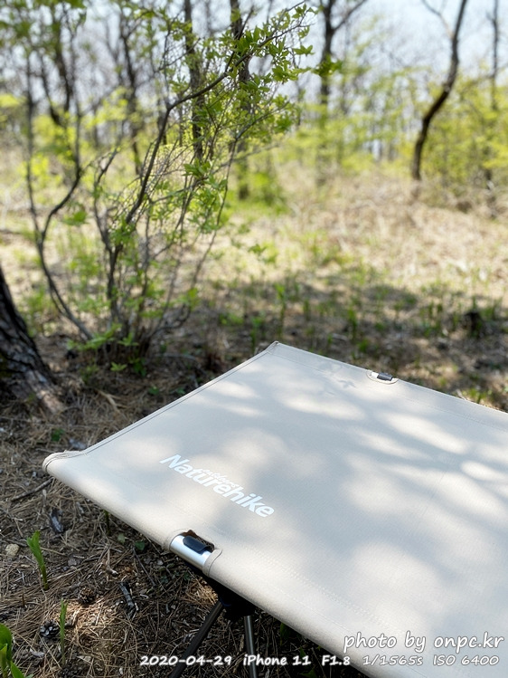 [캠핑] 네이처하이크(NH) 야전침대! 감성 카키색 예뻐서 구입했어요 onpc