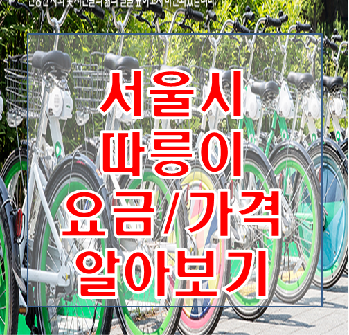 자전거 따릉이 가격