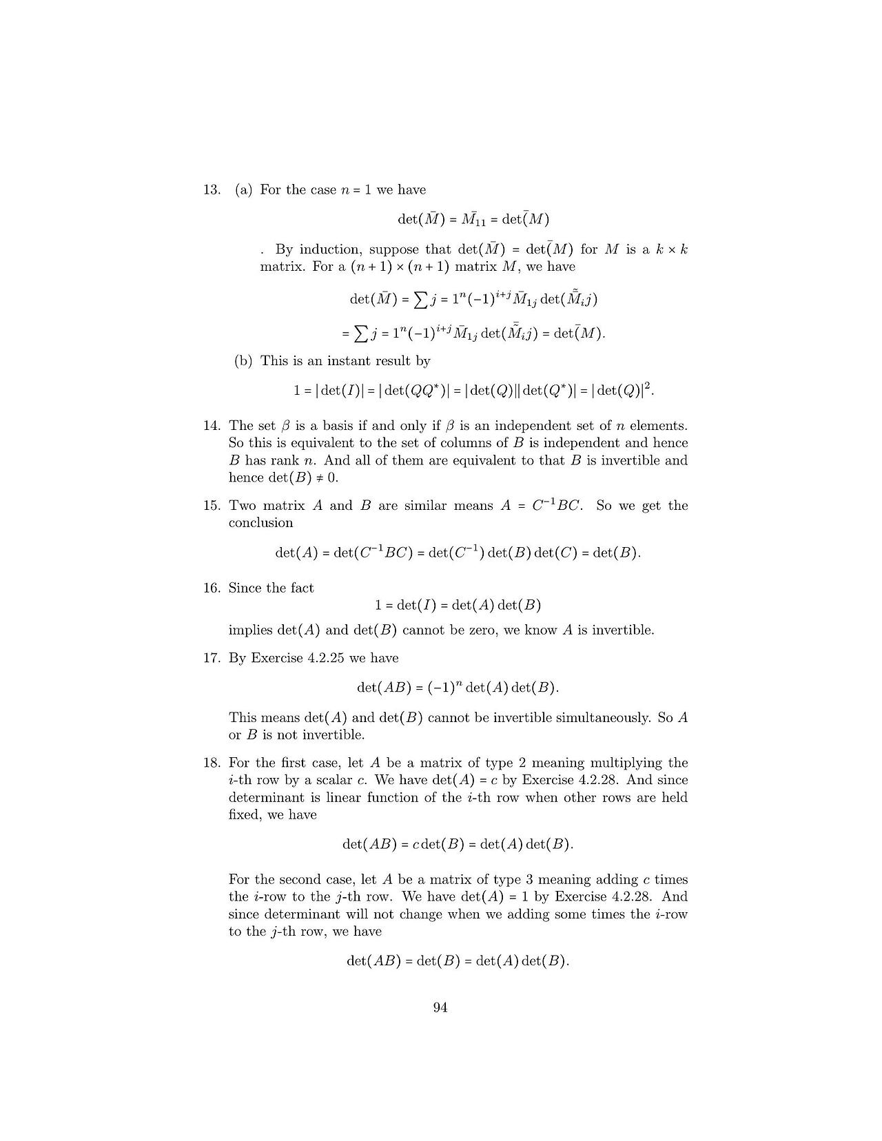 Solutions to linear algebra stephen h friedberg fourth edition