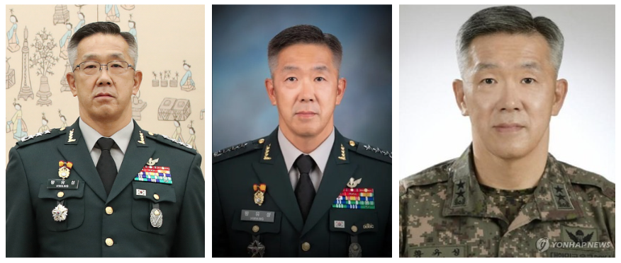 2023 하반기 군 장성인사 명단, 합동참모차장 황유성 해군, 공군, 육군 중장 진급자 명단, 육사 48기, 47기, 학군 30 ...