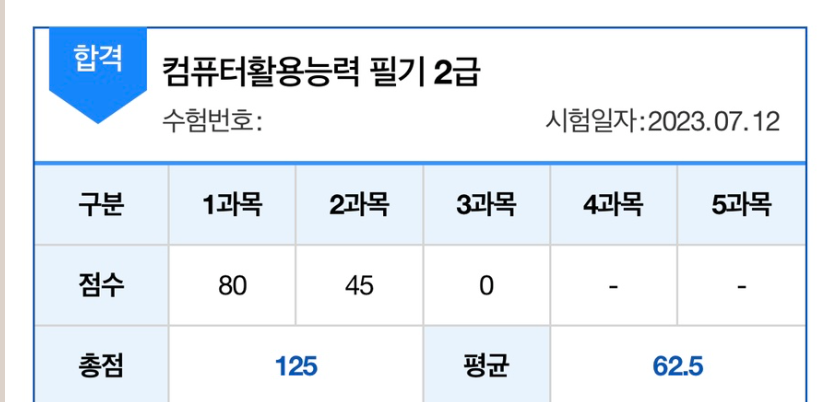 컴활 2급 독학 필기, 실기 합격! 간호사 재취업 추천 자격증
