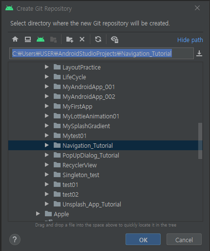 android studio intent open file directory
