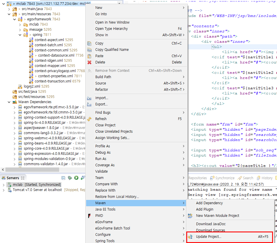 [Eclipse] Java Build Path에 Maven Dependencies가 없을 때