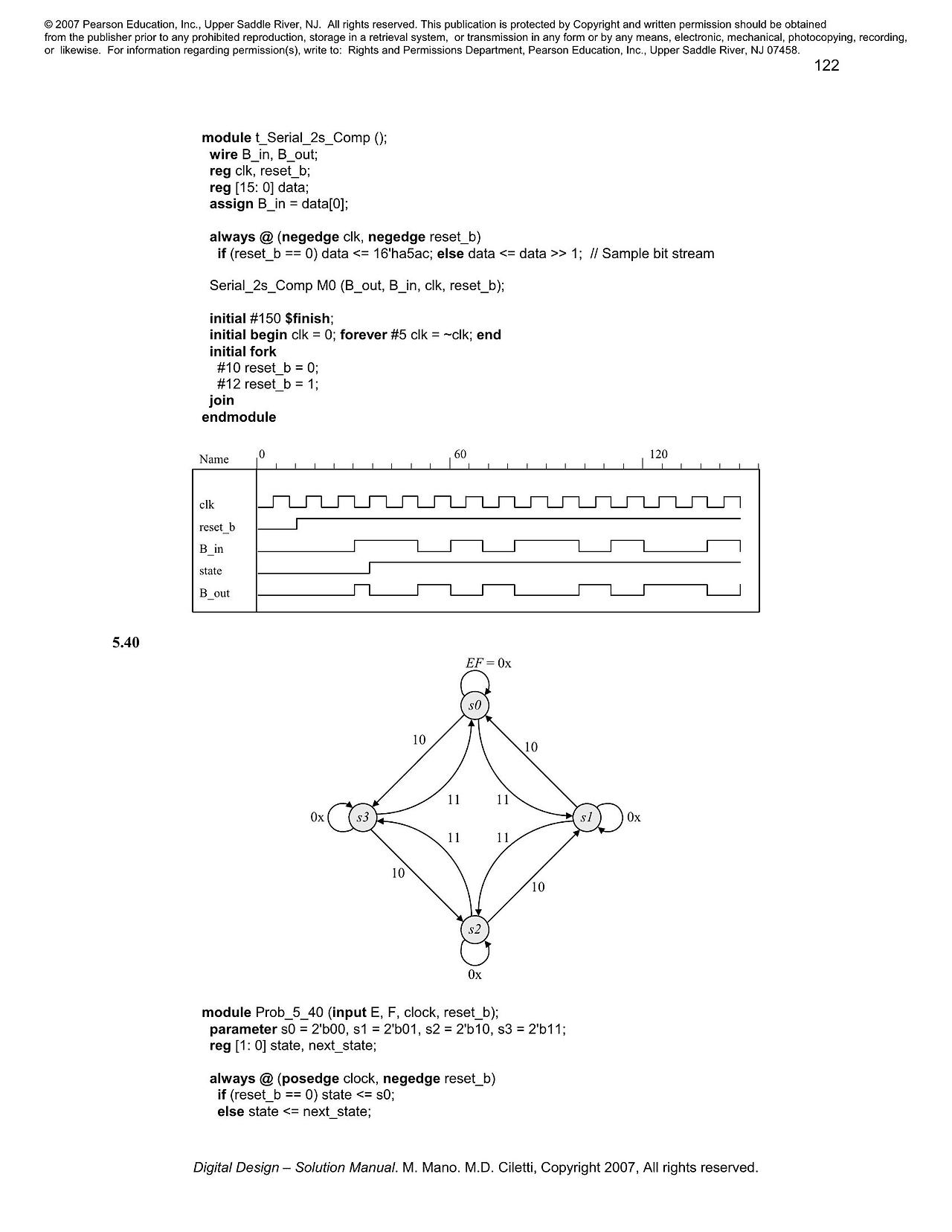 Solution manual to digital logic and computer design by m morris mano