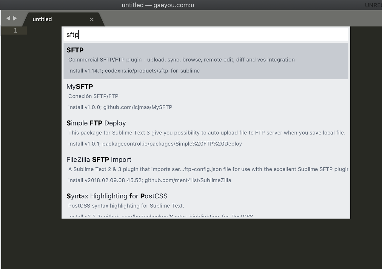 sublime text sftp folder