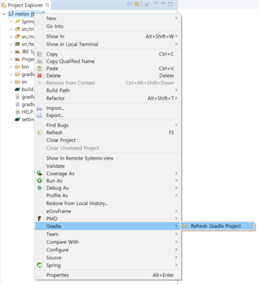 Spring Boot 웹 프로젝트 만들기 (Thymeleaf, Jar, Gradle, Eclipse) venh.log