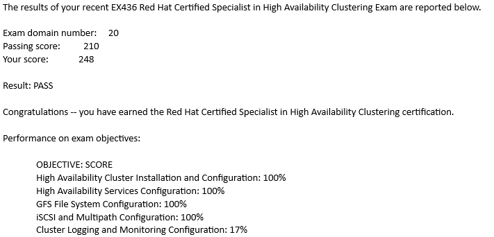 High Availability Cluster Specialist 연습문제 :: Watch & Learn