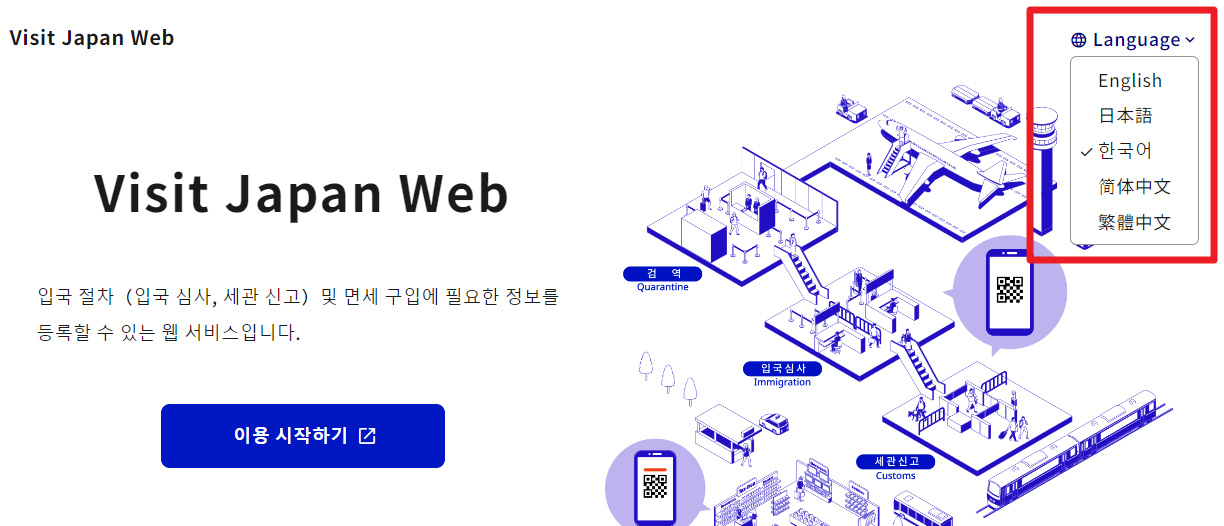 비짓재팬 등록방법 : 후쿠오카 2박3일 동반가족 수속 (어플 없음)