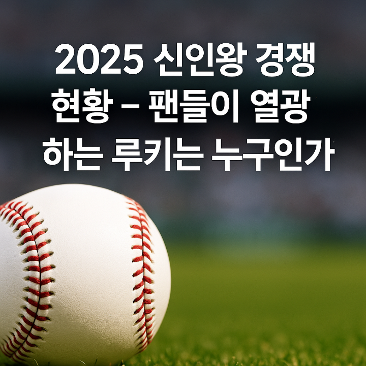 2025 신인왕 경쟁 요약 이미지