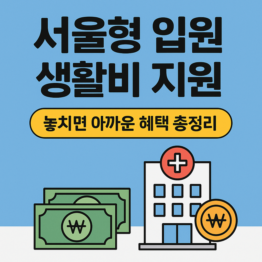 서울형 입원 생활비 지원