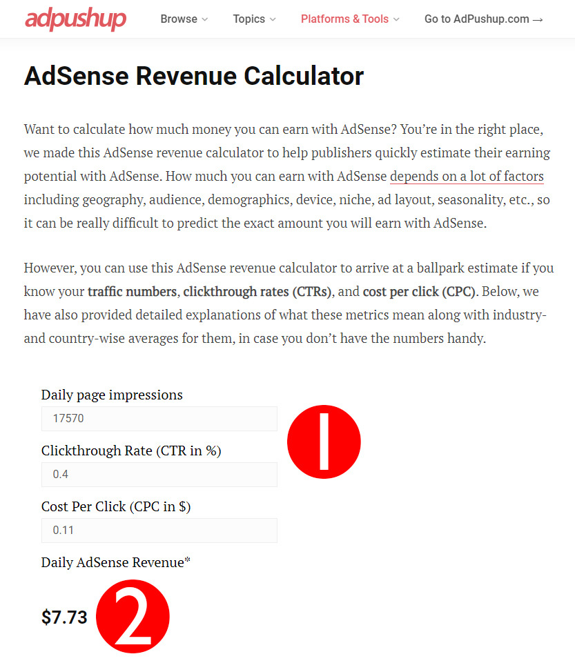 애드센스 수익 계산기 AdSense …