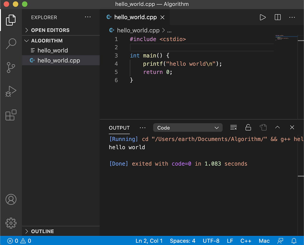 mac open visual studio code from terminal