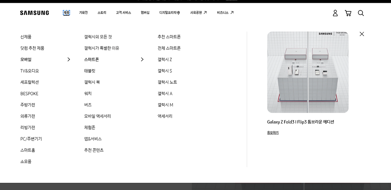 스마트폰갤럭시z폴드3|플립3 톰브라운