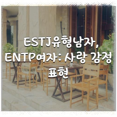 ESTJ유형남자, ENTP여자: 사랑 감정 표현