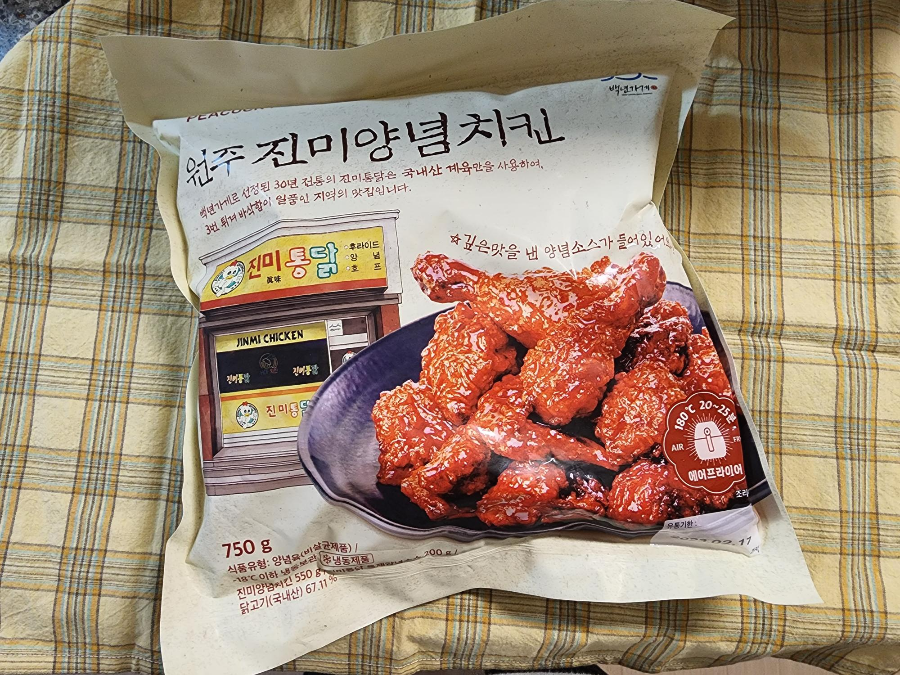 피코크 원주 진미양념치킨 냉동식품 추천 후기 2 피코크-진미양념치킨