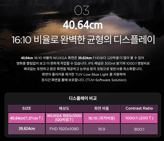 레노버-아이디어패드-슬림3-16ABR8-디스플레이