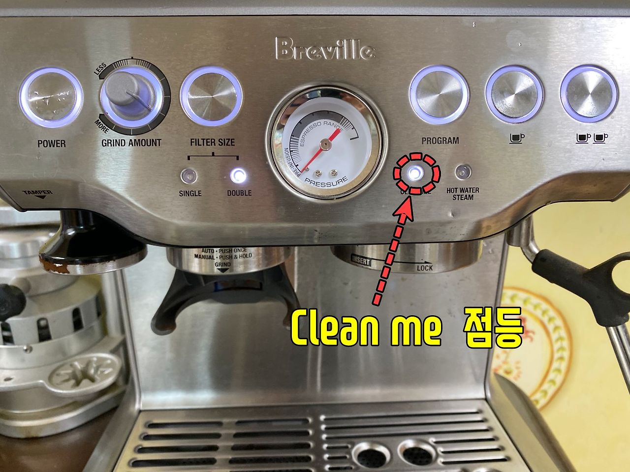 breville clean me mode