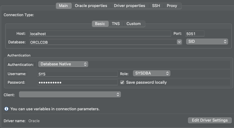 MacOS Docker Oracle DB ORA 12547 User User 