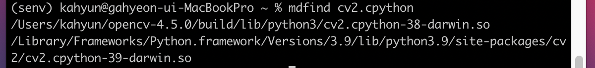 install opencv python mac m1