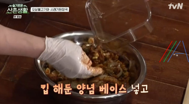 슬기로운산촌생활 오삼불고기 레시피 만드는 법 - 조정석 오징어삼겹살볶음 17 ywAAAAAAQABAAACAUwAOw==