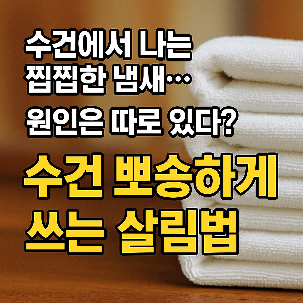 수건 뽀송하게 쓰는 살림법