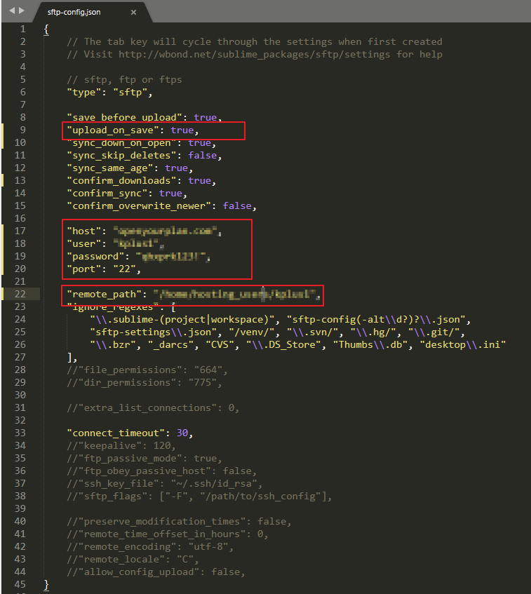 sublime text sftp sync