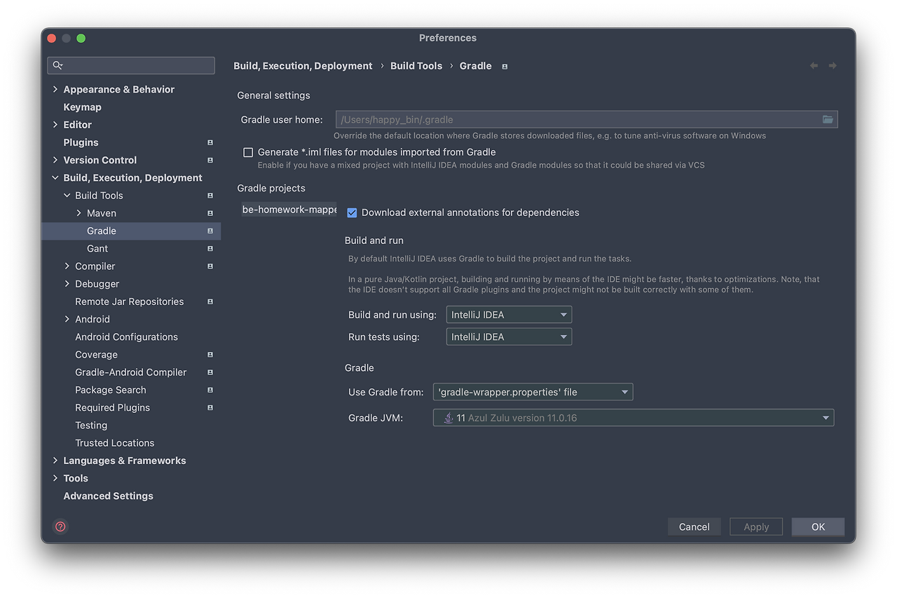 Intellij error finished with non zero exit value 1 