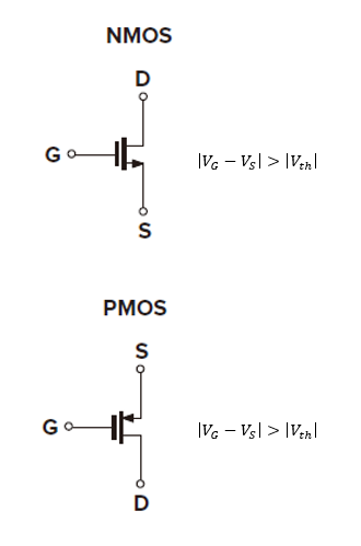 소자 비교) NMOS vs PMOS