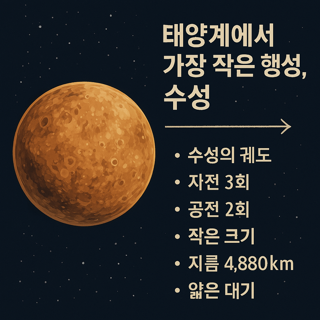 태양계에서 가장 작은 행성, 수성
