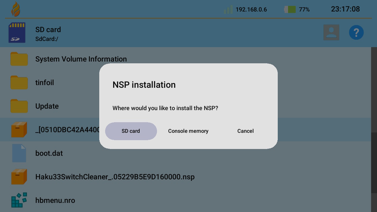 retroarch nsp install