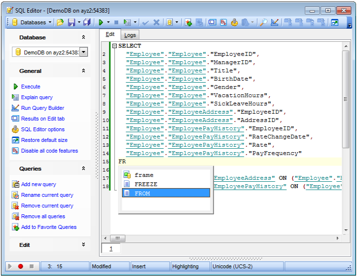 Sql manager for postgresql. SQL Editor. SQL приложение. Программа редактирования SQL. Datapine SQL Editor.