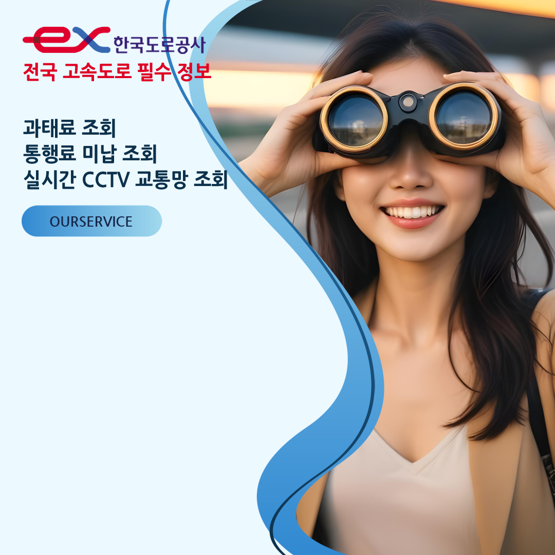 전국 고속도로 과태료 조회, 통행료 미납 조회, 실시간CCTV 교통망 조회