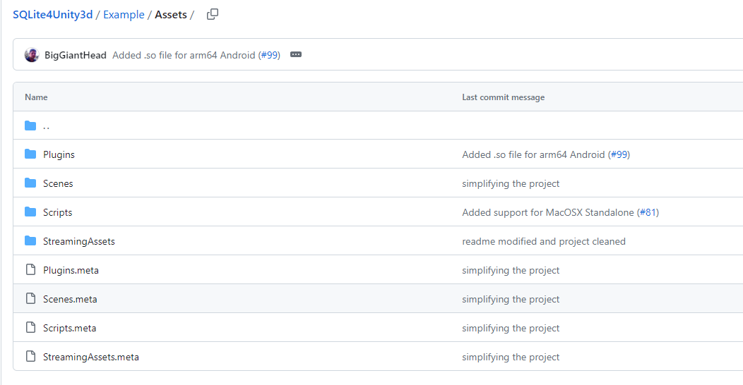 Unity sqlite 