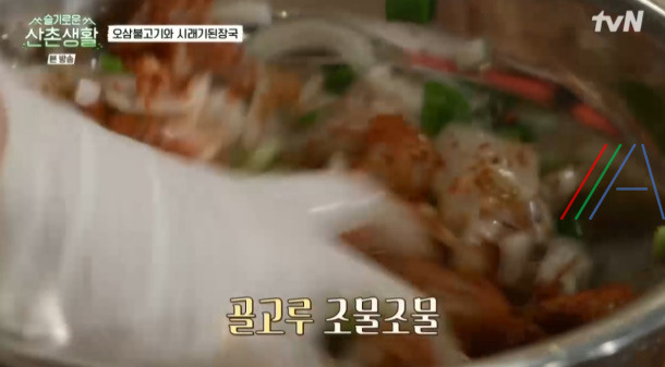 슬기로운산촌생활 오삼불고기 레시피 만드는 법 - 조정석 오징어삼겹살볶음 16 ywAAAAAAQABAAACAUwAOw==