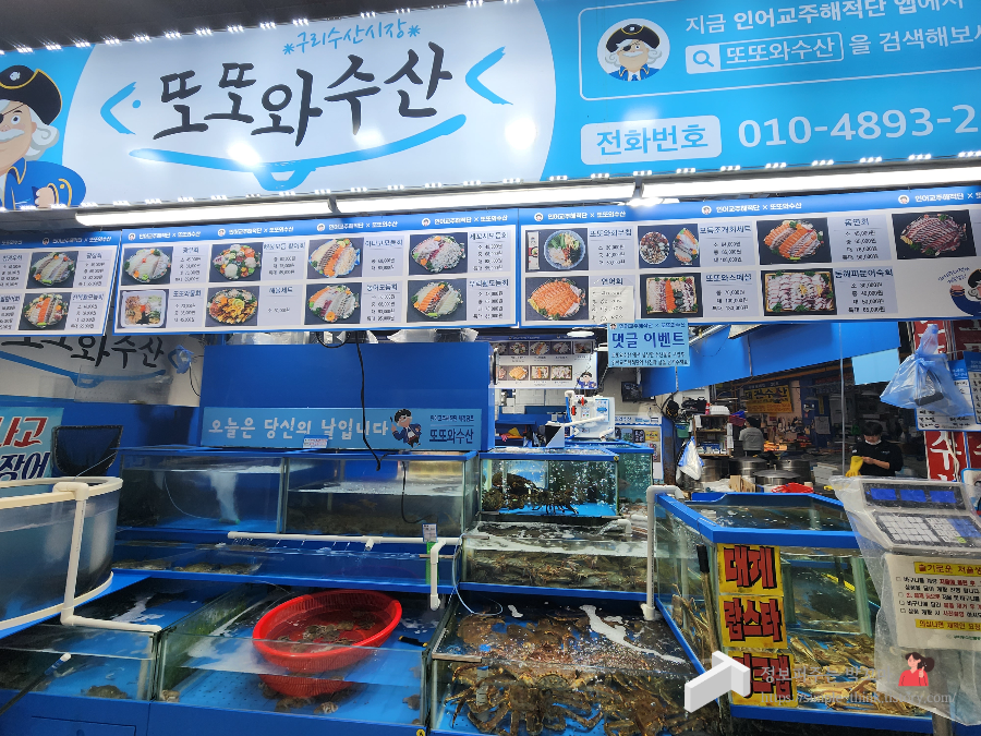 수산대전상품권으로 구리농수산물시장에서 싸게 수산물 구입하기(feat.인어교주해적단 시세확인) 9 ywAAAAAAQABAAACAUwAOw==