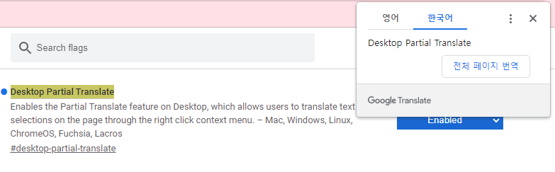 웹페이지 필요한 부분만 한국어로 번역할 수 있게 설정하기 (크롬 브라우저) 9 ywAAAAAAQABAAACAUwAOw==