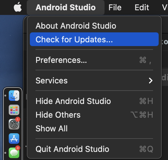 cannot download android studio for mac