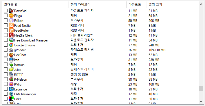 Portable Apps 사용 가능한 프로그램 24 ywAAAAAAQABAAACAUwAOw==