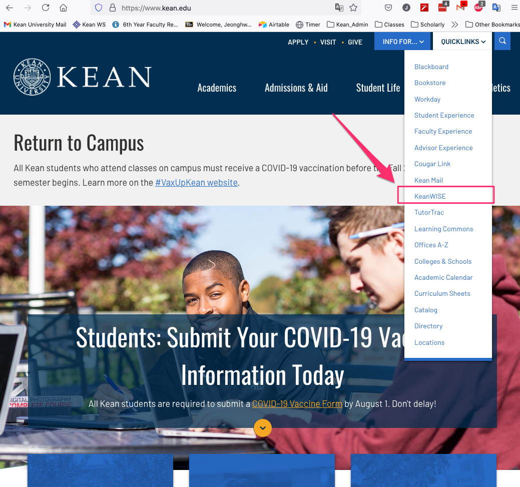 How to Do the Class Affairs at Kean Wise? (Class Schedule, Roaster ...