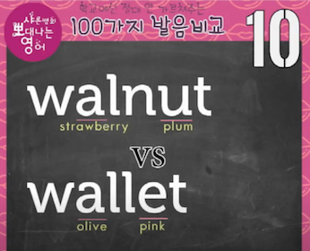 호두는 월넛, 지갑은 월렛? 정확한 영어 발음비교 10강 walnut과 wallet 1 ywAAAAAAQABAAACAUwAOw==