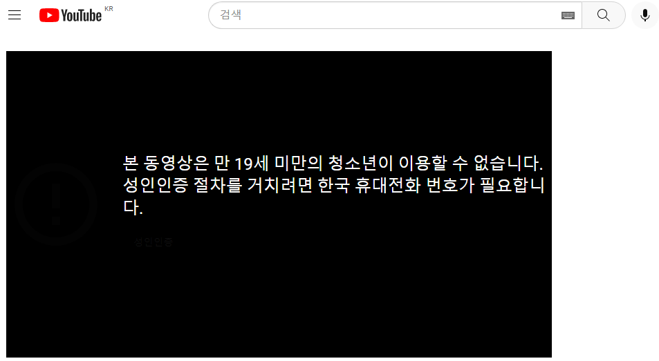 유튜브 휴대전화 번호로 성인 인증하는 방법 1 ywAAAAAAQABAAACAUwAOw==