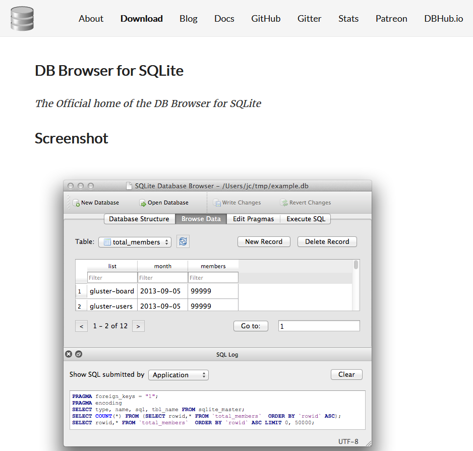 db browser for sqlite