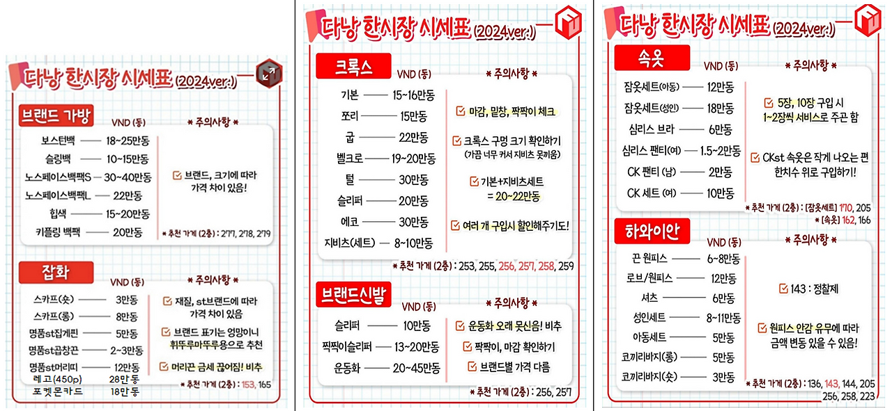 베트남 다낭 한시장 쇼핑리스트 (ft. 추천가게, 시세표) 21 ywAAAAAAQABAAACAUwAOw==