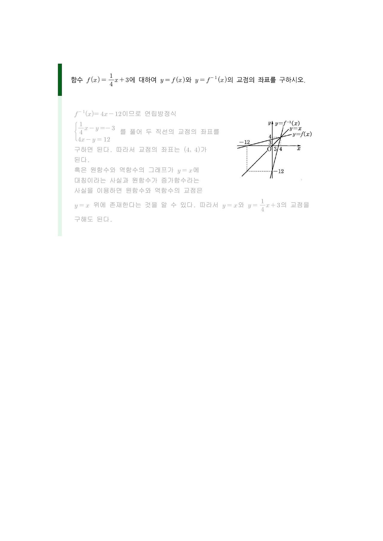 수학 개념 정리/공식 : 합성함수, 합성함수의 성질, 역함수, 역함수 구하기, 역함수의 성질, 역함수의 그래프
