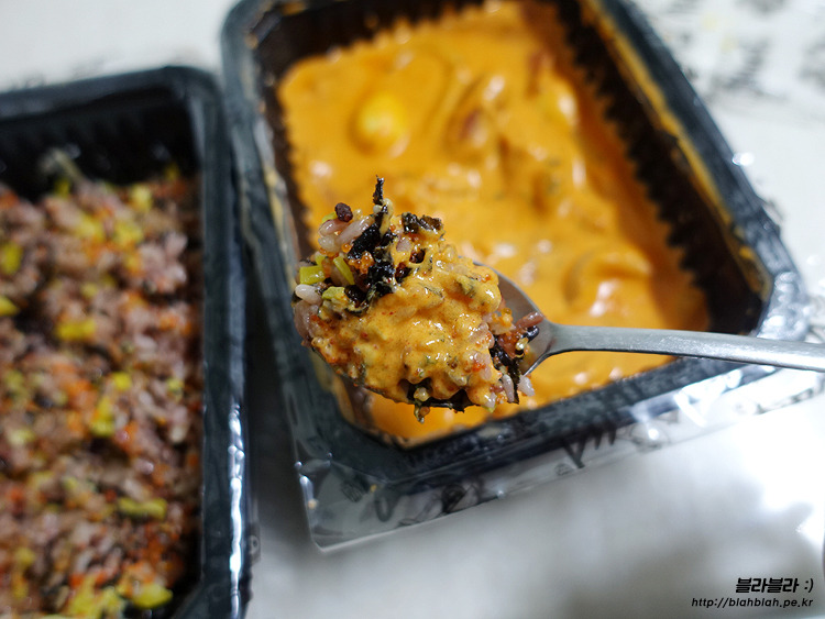 배떡 로제떡볶이 날치알밥, 로제는 역시 배떡이군!
