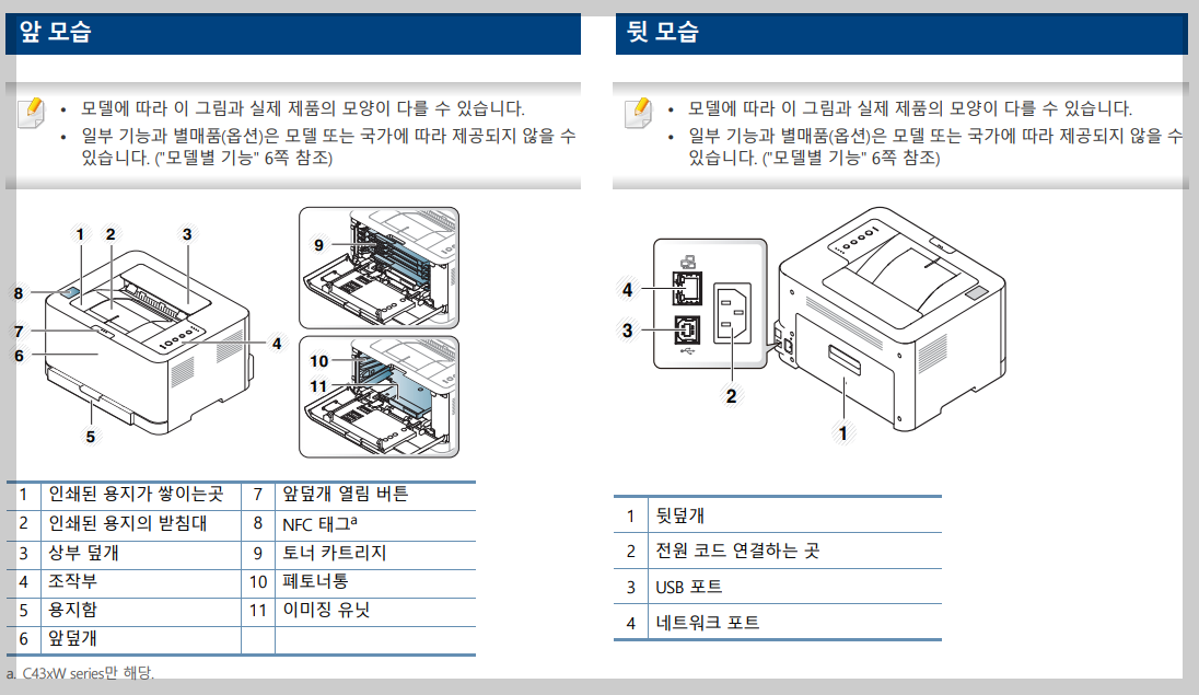 삼성 SL-C430W 프린터 드라이버 매뉴얼 다운로드