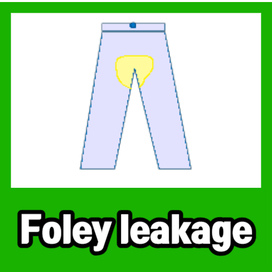 Foley catheter 유치도뇨관 leakage 대처법
